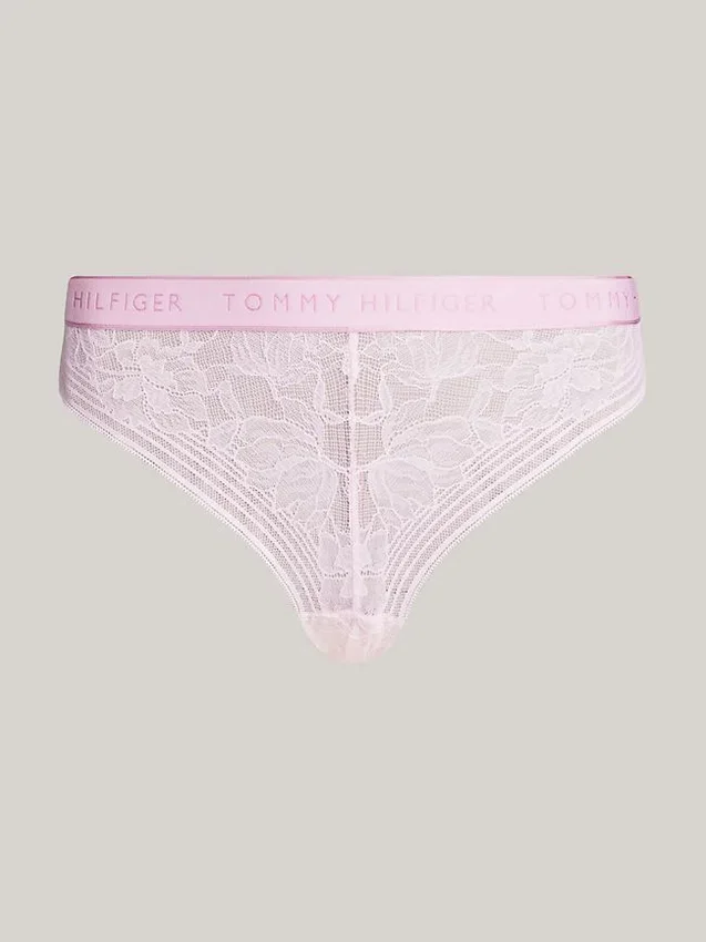 Tanga din dantelă cu logo Tanga din dantelă cu logo