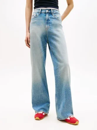 Tommy Jeans Blugi cu talie înaltă și croi larg