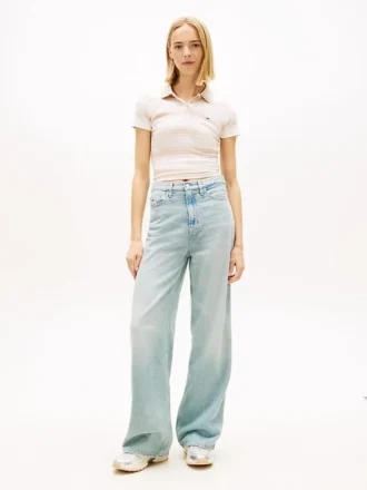 Tommy Jeans Blugi cu talie înaltă și picior larg