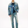 Tommy Jeans Blugi drepți cu aspect uzat