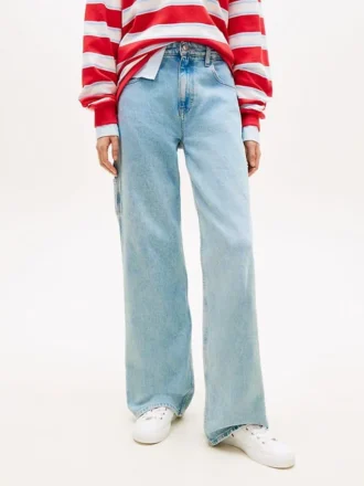 Tommy Jeans Blugi drepți cu aspect uzat