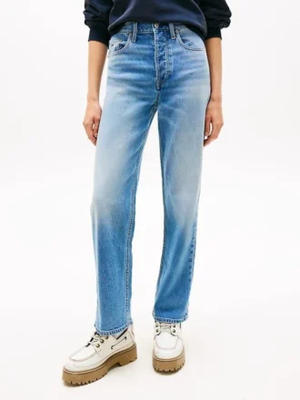 Tommy Jeans Blugi drepți cu închidere cu nasturi