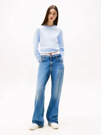 Tommy Jeans Blugi drepți, relaxați, decolorați