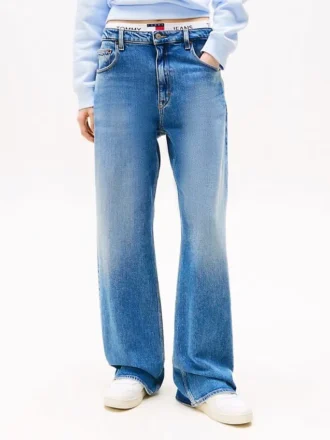Tommy Jeans Blugi drepți, relaxați, decolorați