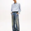 Tommy Jeans Blugi relaxați cu imprimeu lanț