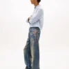 Tommy Jeans Blugi relaxați cu imprimeu lanț