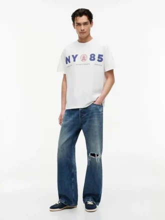 Tommy Jeans Blugi Tricou NY 85 cu croială lejeră