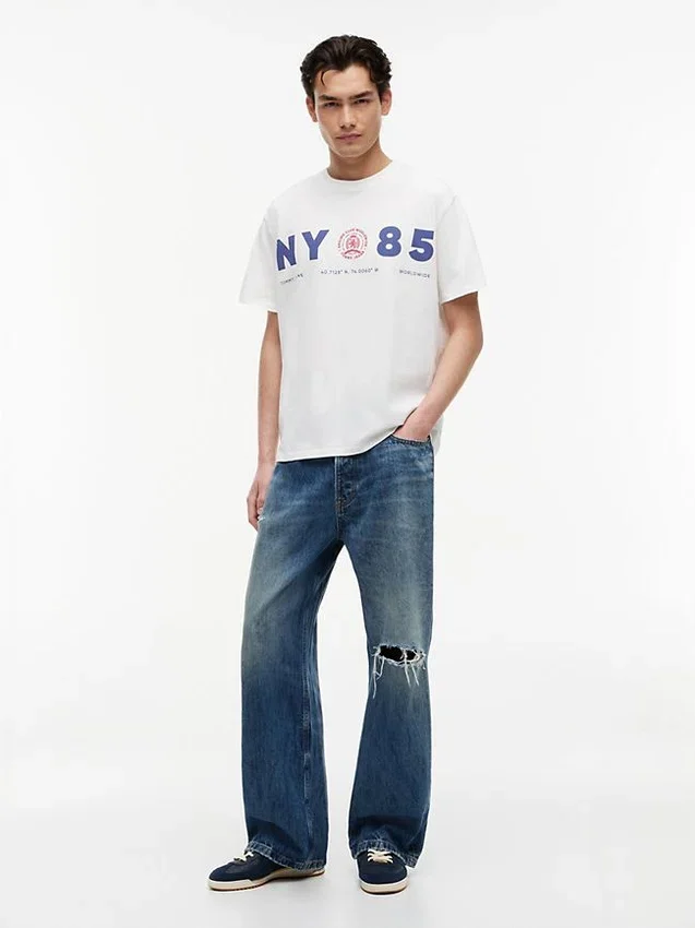Tommy Jeans Blugi Tricou NY 85 cu croială lejeră Tommy Jeans Blugi Tricou NY 85 cu croială lejeră