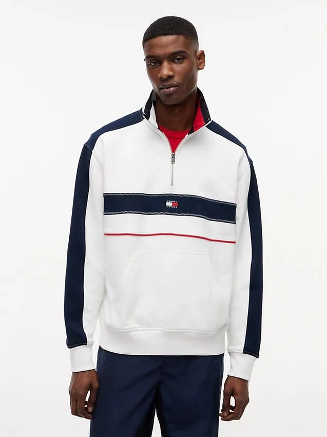 Tommy Jeans Colorblock Quarter-Zip Tommy Jeans Colorblock Quarter-Zip