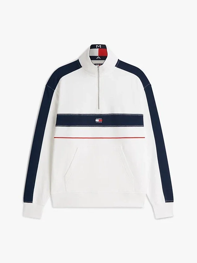 Tommy Jeans Colorblock Quarter-Zip Tommy Jeans Colorblock Quarter-Zip