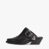 Tommy Jeans Mule din piele în stil western Tommy Jeans Mule din piele în stil western