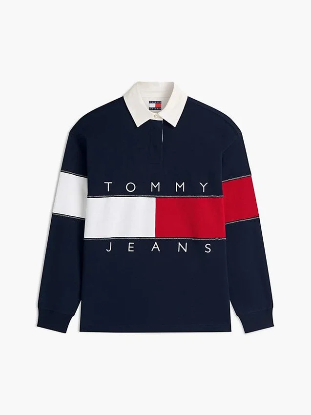 Tommy Jeans Oversized Fit Flag Rugby Tommy Jeans Oversized Fit Flag Rugby