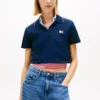 Tommy Jeans Polo cropped cu croială dreptă