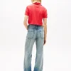 Tommy Jeans Polo cropped cu croială dreptă Tommy Jeans Polo cropped cu croială dreptă