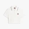 Tommy Jeans Polo cropped cu croială dreptă Tommy Jeans Polo cropped cu croială dreptă