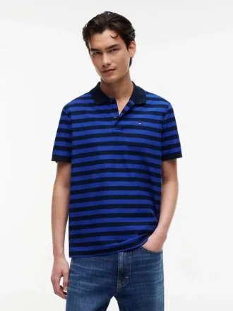 Tommy Jeans Polo cu dungi, croială regular