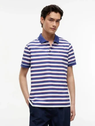 Tommy Jeans Polo cu dungi, croială regular
