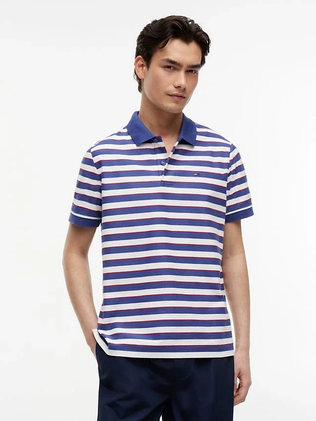Tommy Jeans Polo cu dungi, croială regular Tommy Jeans Polo cu dungi, croială regular