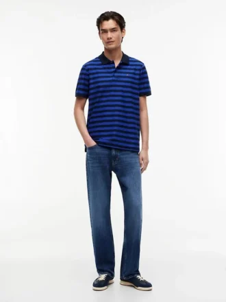 Tommy Jeans Polo cu dungi, croială regular