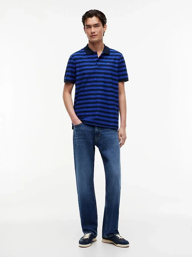 Tommy Jeans Polo cu dungi, croială regular Tommy Jeans Polo cu dungi, croială regular