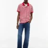 Tommy Jeans Polo cu dungi, croială regular