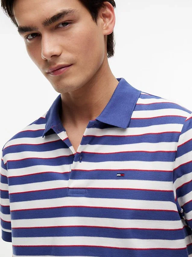 Tommy Jeans Polo cu dungi, croială regular Tommy Jeans Polo cu dungi, croială regular