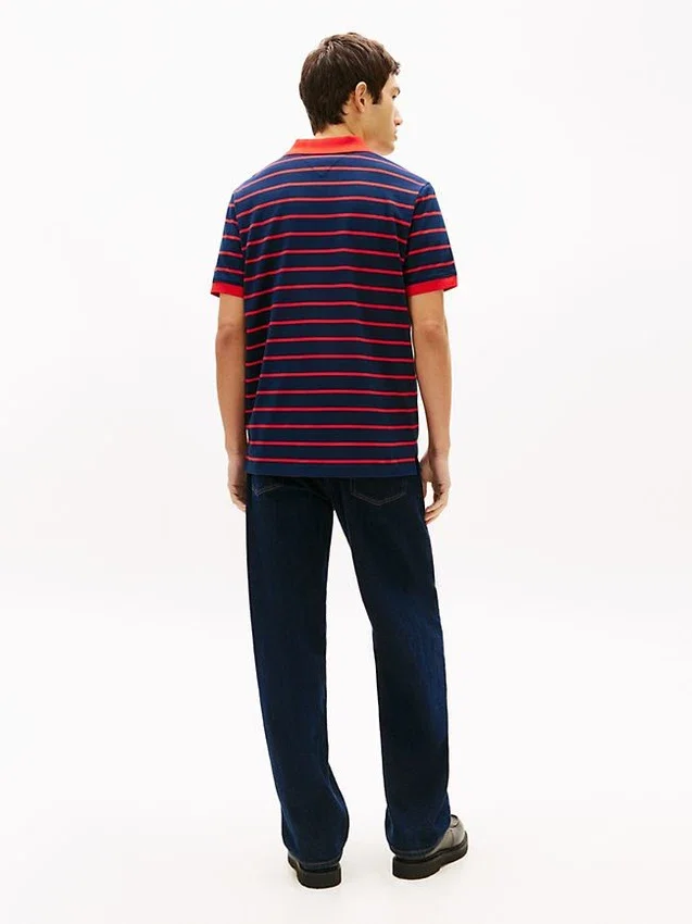 Tommy Jeans Polo cu dungi, croială regular Tommy Jeans Polo cu dungi, croială regular