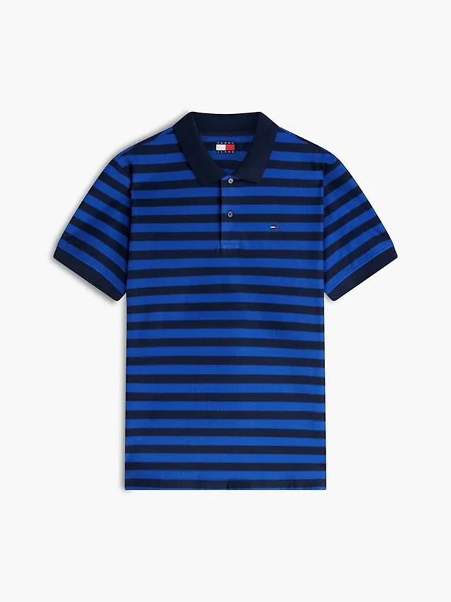 Tommy Jeans Polo cu dungi, croială regular Tommy Jeans Polo cu dungi, croială regular