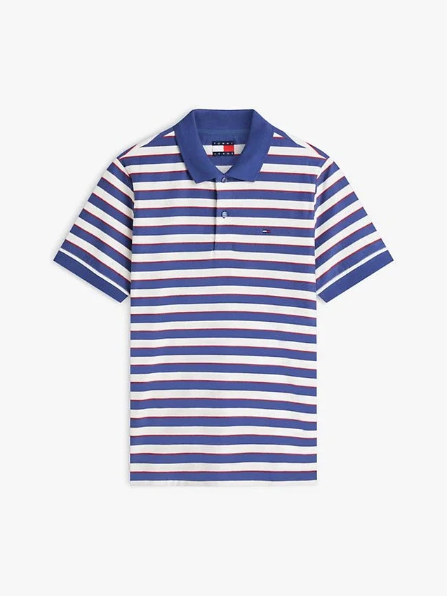 Tommy Jeans Polo cu dungi, croială regular Tommy Jeans Polo cu dungi, croială regular