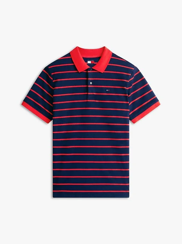 Tommy Jeans Polo cu dungi, croială regular Tommy Jeans Polo cu dungi, croială regular