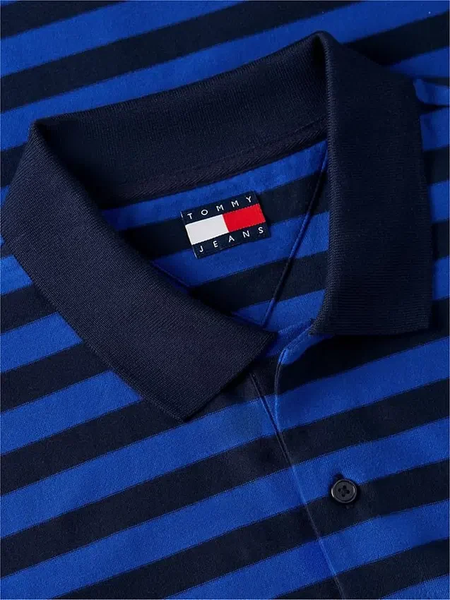 Tommy Jeans Polo cu dungi, croială regular Tommy Jeans Polo cu dungi, croială regular