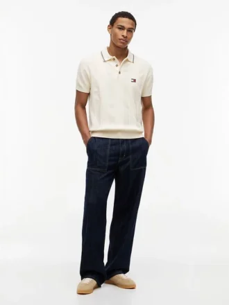 Tommy Jeans Polo cu mâneci scurte la pantaloni scurți Tommy Jeans Polo cu mâneci scurte la pantaloni scurți