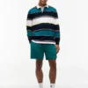 Tommy Jeans Polo relaxat cu dungi în stil rugby Tommy Jeans Polo relaxat cu dungi în stil rugby