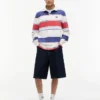 Tommy Jeans Polo relaxat cu dungi în stil rugby Tommy Jeans Polo relaxat cu dungi în stil rugby