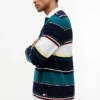 Tommy Jeans Polo relaxat cu dungi în stil rugby Tommy Jeans Polo relaxat cu dungi în stil rugby