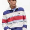 Tommy Jeans Polo relaxat cu dungi în stil rugby Tommy Jeans Polo relaxat cu dungi în stil rugby