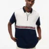 Tommy Jeans Polo relaxat cu fermoar pe un sfert Tommy Jeans Polo relaxat cu fermoar pe un sfert