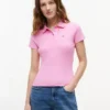 Tommy Jeans Polo slim fit din tricot cu nervuri Tommy Jeans Polo slim fit din tricot cu nervuri
