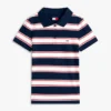 Tommy Jeans Polo slim fit din tricot cu nervuri