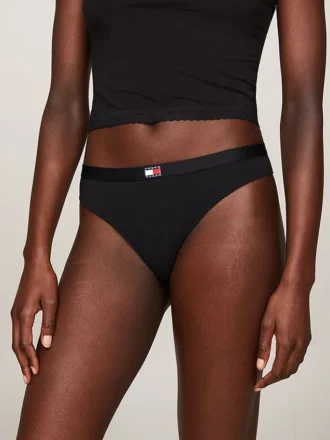 Tommy Jeans Tanga cu logo steag, pachet de 3 Tommy Jeans Tanga cu logo steag, pachet de 3