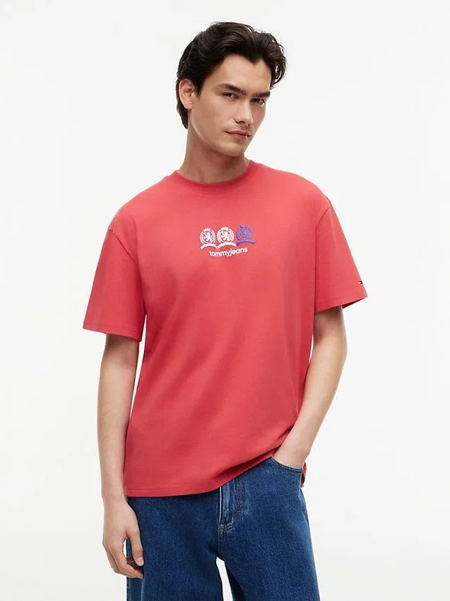 Tommy Jeans Tricou cu logo multi-crest Tommy Jeans Tricou cu logo multi-crest