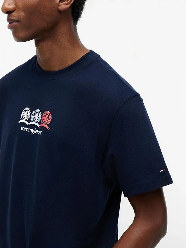 Tommy Jeans Tricou cu logo multi-crest Tommy Jeans Tricou cu logo multi-crest