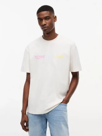Tommy Jeans Tricou cu logo în degrade