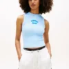 Tommy Jeans Tricou fără mâneci cu logo imprimat Tommy Jeans Tricou fără mâneci cu logo imprimat