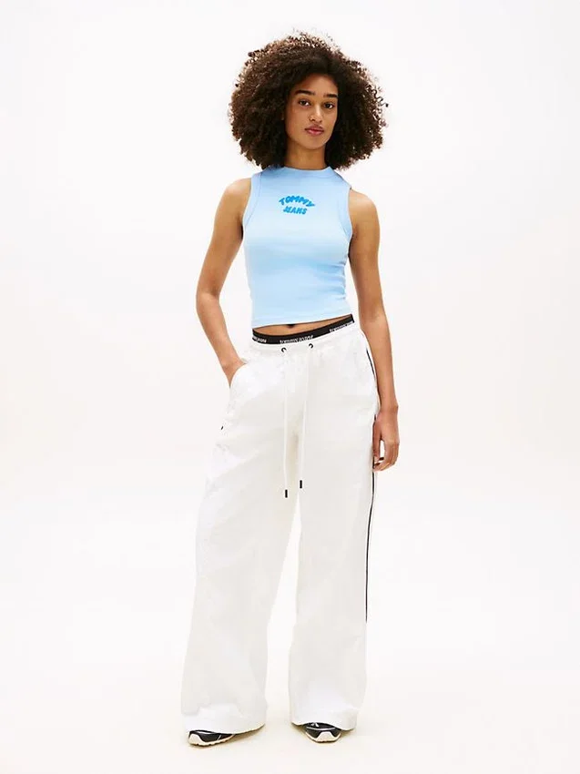 Tommy Jeans Tricou fără mâneci cu logo imprimat Tommy Jeans Tricou fără mâneci cu logo imprimat