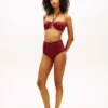 Top de bikini bandeau cu inel O Top de bikini bandeau cu inel O