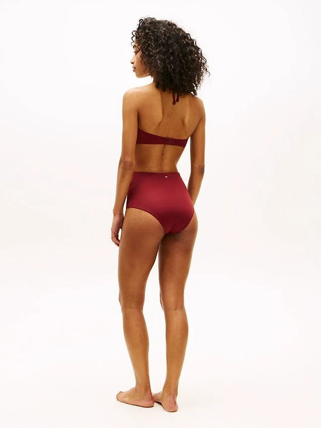 Top de bikini bandeau cu inel O Top de bikini bandeau cu inel O