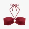 Top de bikini bandeau cu inel O Top de bikini bandeau cu inel O