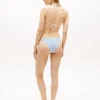 Top de bikini cu monogramă script pe toată suprafața Top de bikini cu monogramă script pe toată suprafața