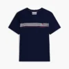 Tricou cu buzunar cu dungi pe piept Tricou cu buzunar cu dungi pe piept